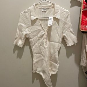 Abercrombie Knit Bodysuit Ribbed